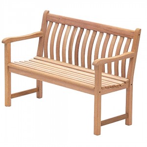 Mahogany 4ft Broadfield Bench (also available in 5ft) Mahogany is widely regarded as a premier hardwood with all the natural characteristics for creating practical, strong and elegant garden furniture. Produce Dimensions Total Height: 870mm Total Width: 1220mm Total Depth: 590mm Total Weight: 22kg