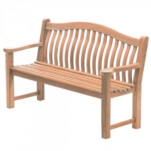 Mahogany Turnberry Bench Mahogany is widely regarded as a premier hardwood with all the natural characteristics for creating practical, strong and elegant garden furniture. Produce Dimensions Total Height: 970mm Total Width: 1555mm Total Depth: 625mm Total Weight: 25kg