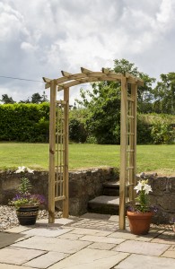 Moonlight Arch Posts - 70mm x 70mm Rafters - 70mm x 35mm Bowed Rafter - 70mm x 35mm Trellis - 30mm x 12mm Pressure treated Adjustable width