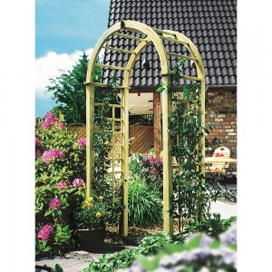 Posts - 70mm x 70mm Rafters - 70mm x 30mm Bowed Rafter - 70mm x 30mm glue laminated Trellis - 30mm x 12mm Pressure treated